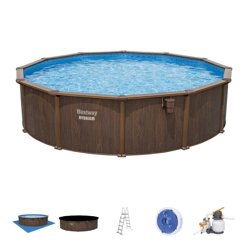 Сглобяем басейн Bestway Hydrium 549х132см с твърди стени 561CS