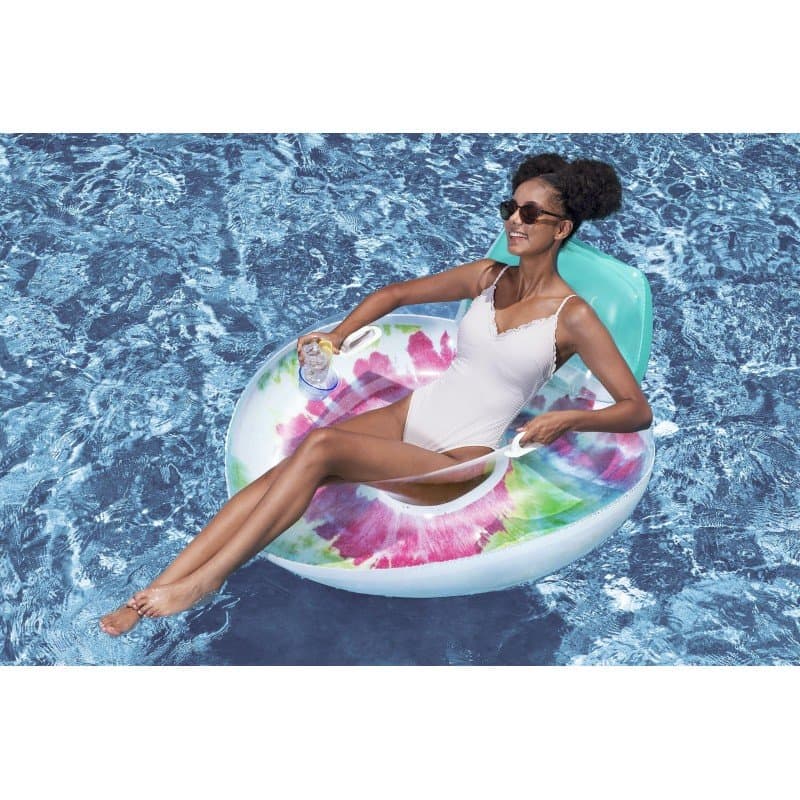 Надуваем пояс  1.18m x 1.17m  Bestway®Tie Dye Deluxe - Image 6