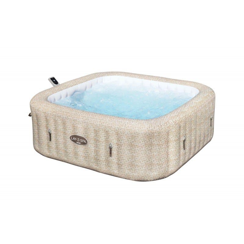 Надуваемо джакузи 2.01m x 2.01m x 71cm Lay-Z-Spa®  Rome MaxHold EnergySense UltraFit Smart AirJet 7 Sand Marble Square
