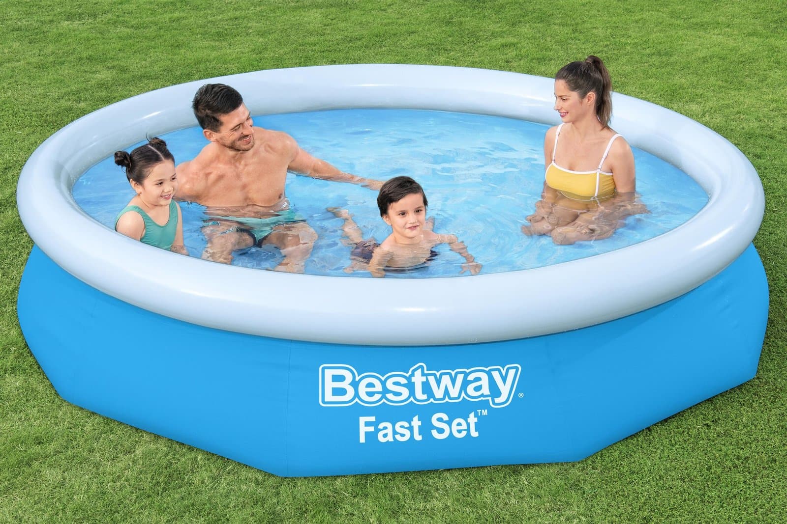 Надуваем басейн 3.05m x 66cm Bestway Fast Set - Image 2