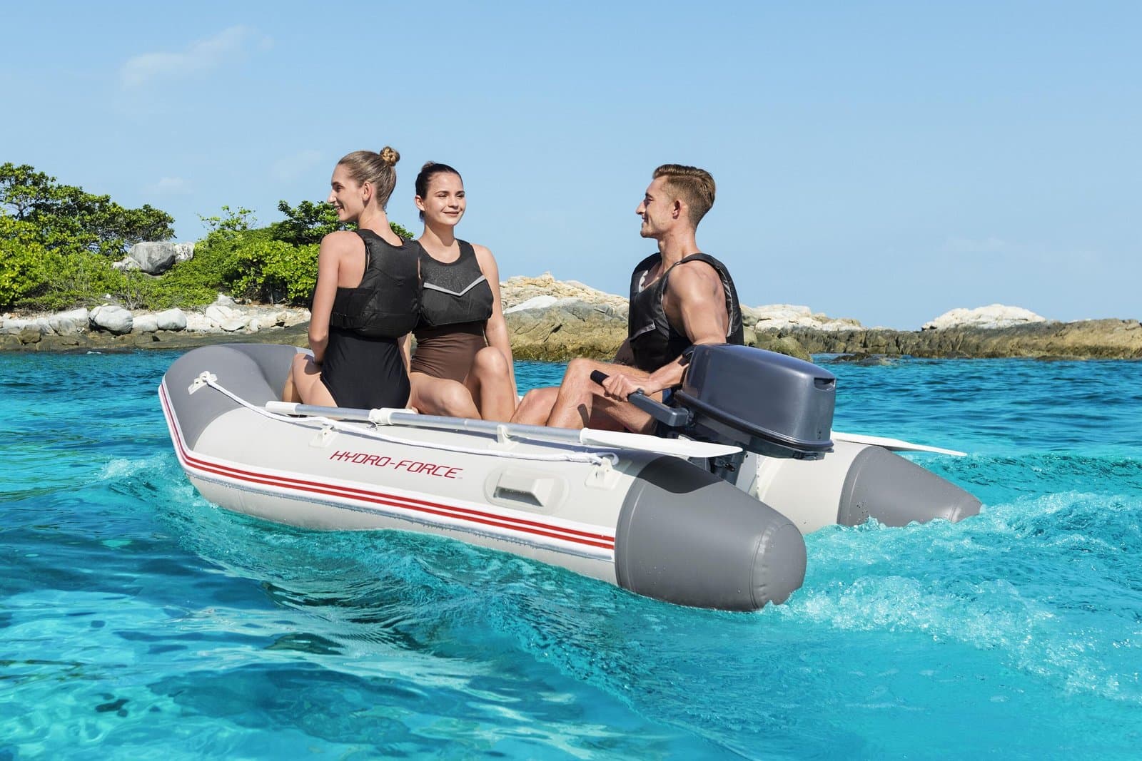 Спортна надуваема лодка с твърдо дъно 2.80m x 1.52m x 42cm Caspian Pro Sport - Image 23