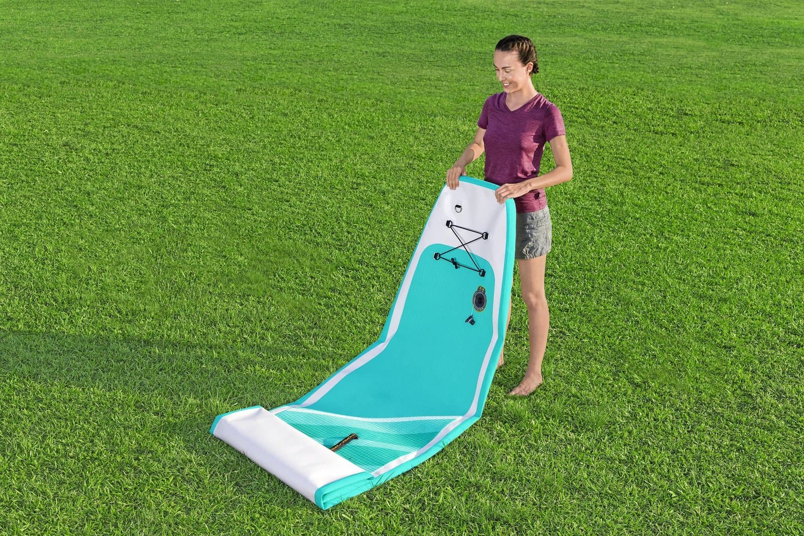 Надуваем SUP борд 3.20m x 79cm x 12cm Aqua Glider TravelTech - Image 9