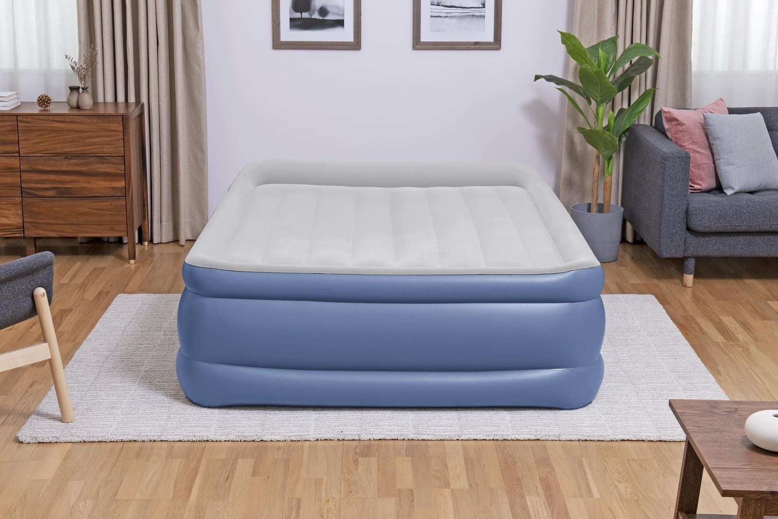 надуваем двоен матрак с вградена електрическа помпа 2.03m x 1.52m x 56cm Tritech Air Mattress Queen - Image 8