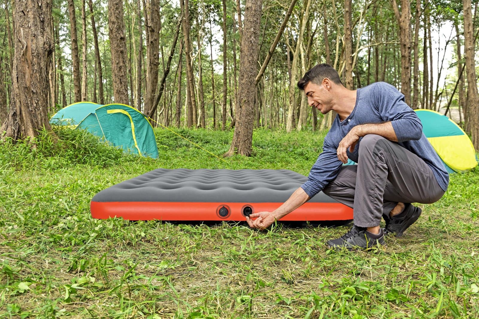 Надуваем Матрак 203x152x22см. с Вградена Помпа Roll & Relax - Image 16