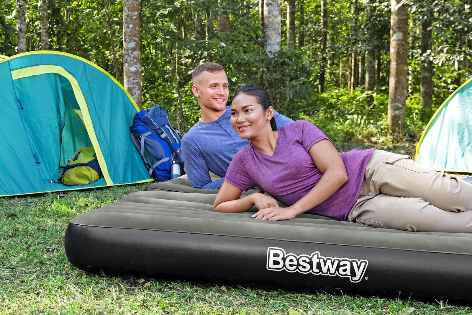 Надуваем двоен дюшек 188х99х25см Tritech Connect and Rest 3-in-1 Air Mattress Twin/King