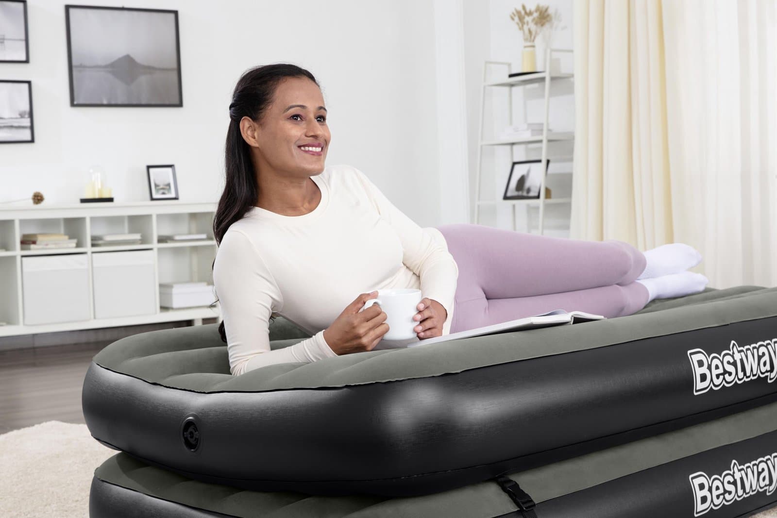 Надуваем двоен дюшек 188х99х25см Tritech Connect and Rest 3-in-1 Air Mattress Twin/King - Image 11
