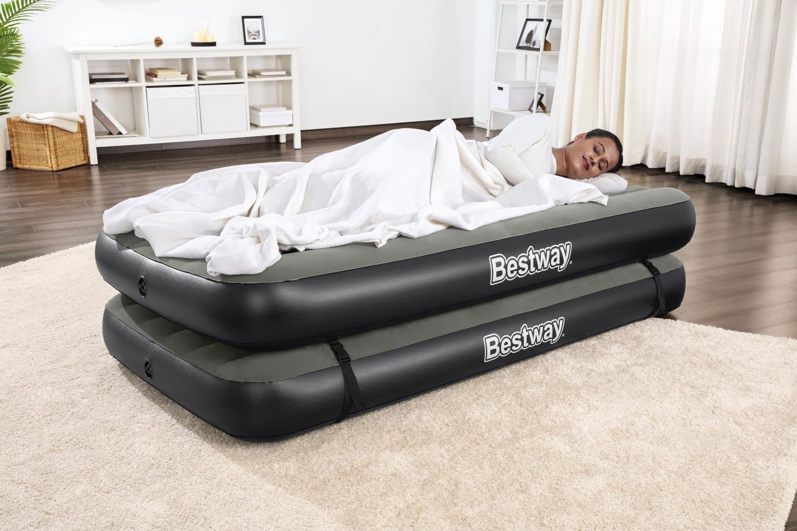 Надуваем двоен дюшек 188х99х25см Tritech Connect and Rest 3-in-1 Air Mattress Twin/King - Image 12