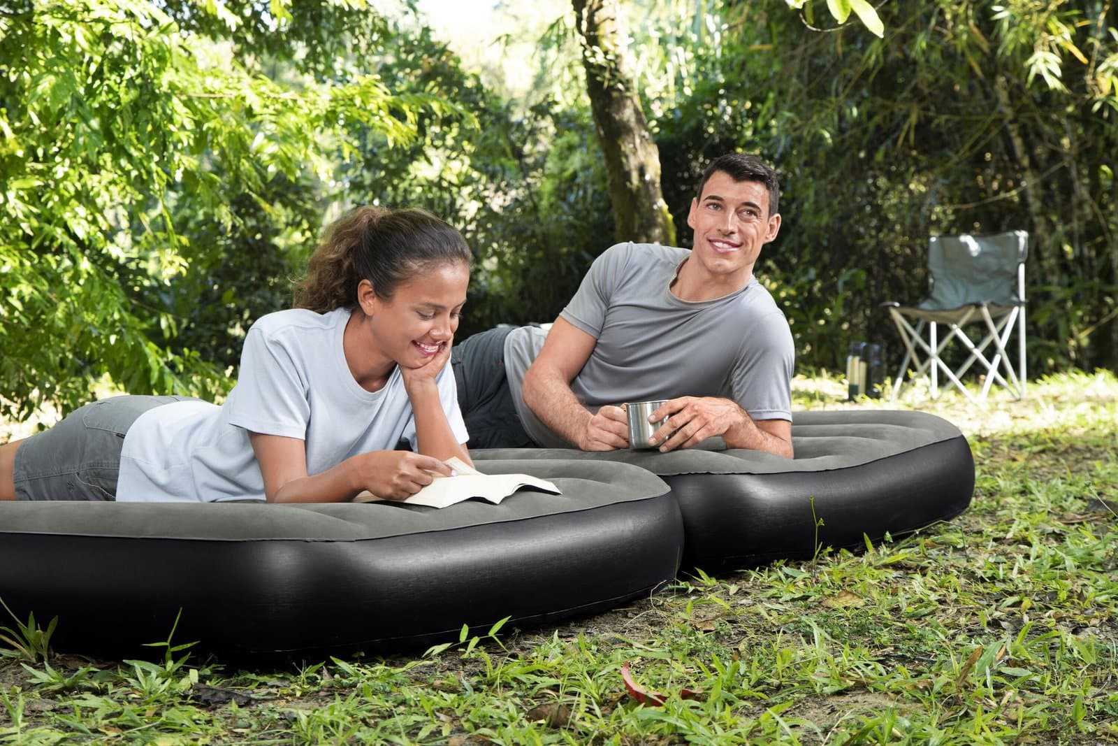 Надуваем двоен дюшек 188х99х25см Tritech Connect and Rest 3-in-1 Air Mattress Twin/King - Image 13