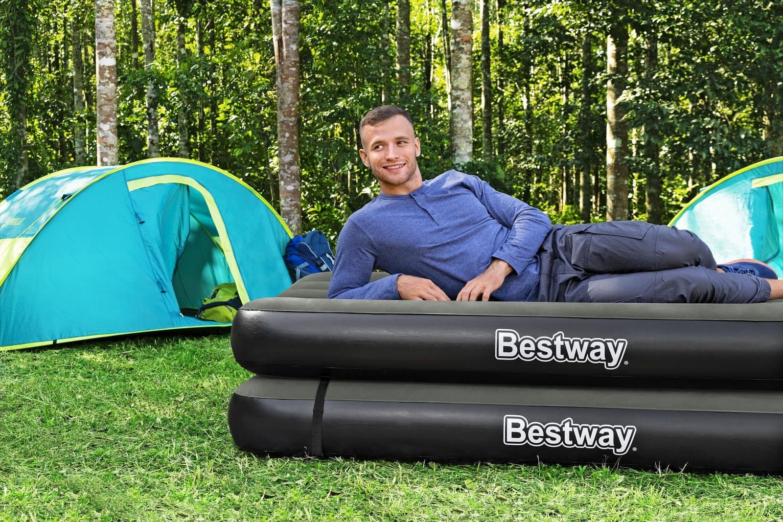 Надуваем двоен дюшек 188х99х25см Tritech Connect and Rest 3-in-1 Air Mattress Twin/King - Image 32