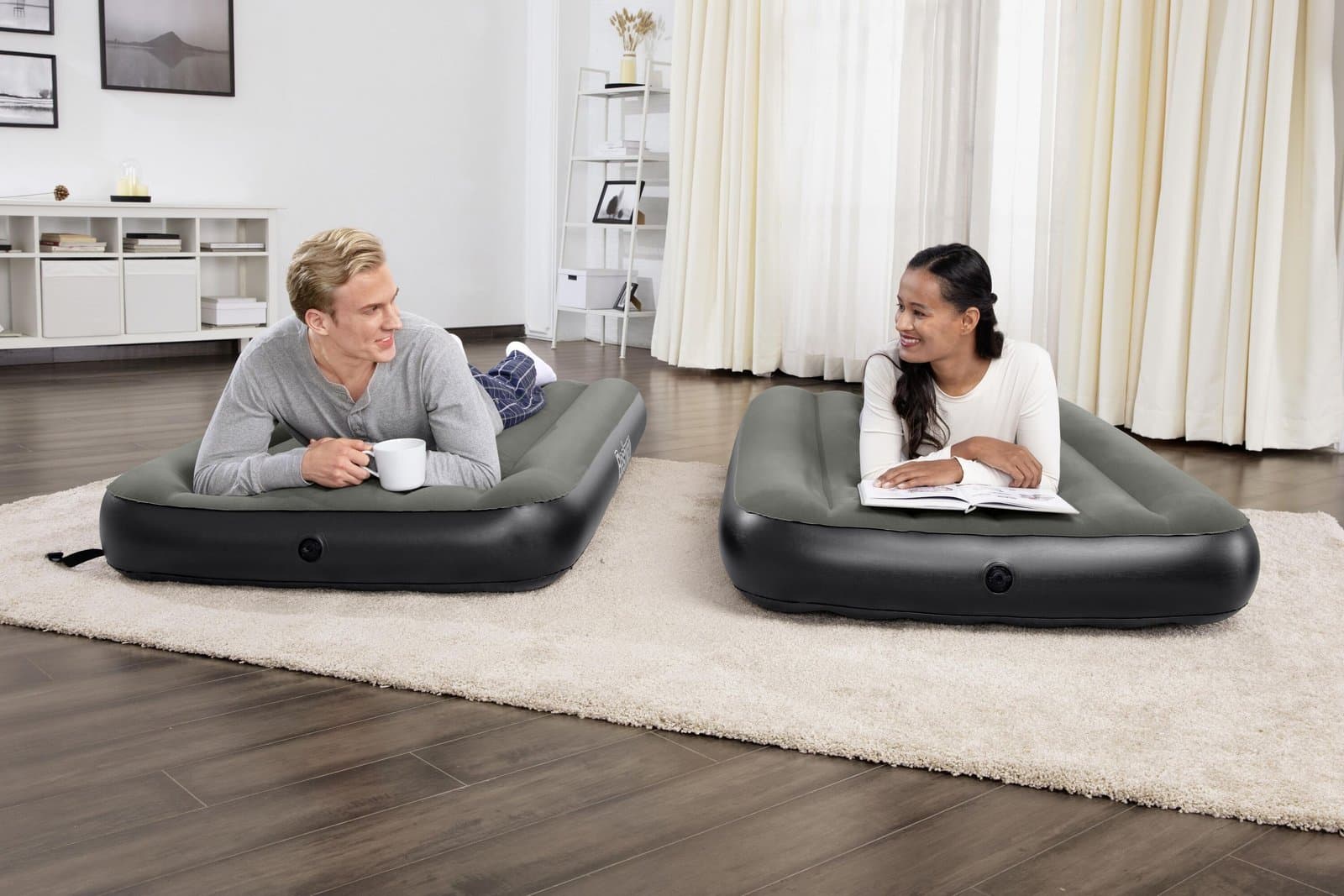 Надуваем двоен дюшек 188х99х25см Tritech Connect and Rest 3-in-1 Air Mattress Twin/King - Image 9