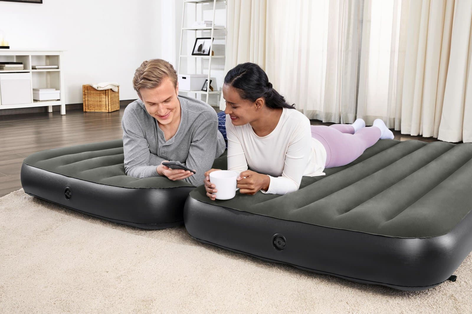Надуваем двоен дюшек 188х99х25см Tritech Connect and Rest 3-in-1 Air Mattress Twin/King - Image 10