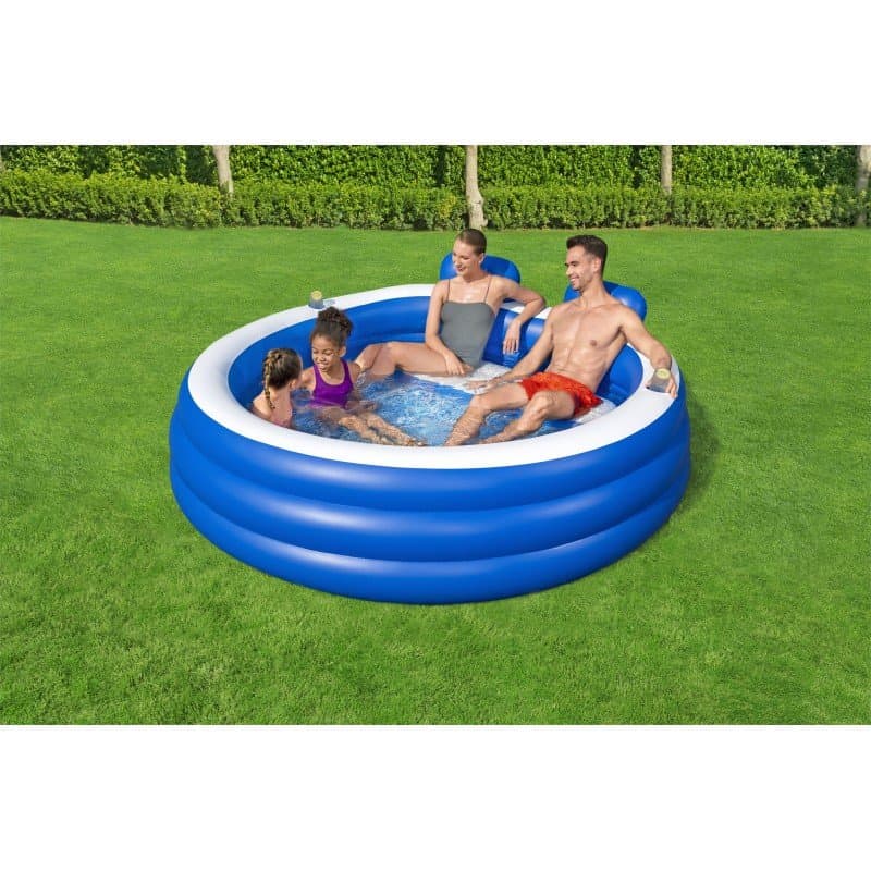 Надуваем семеен басейн Bestway H2OGO Slash Paradise 231x219x79 - Image 14