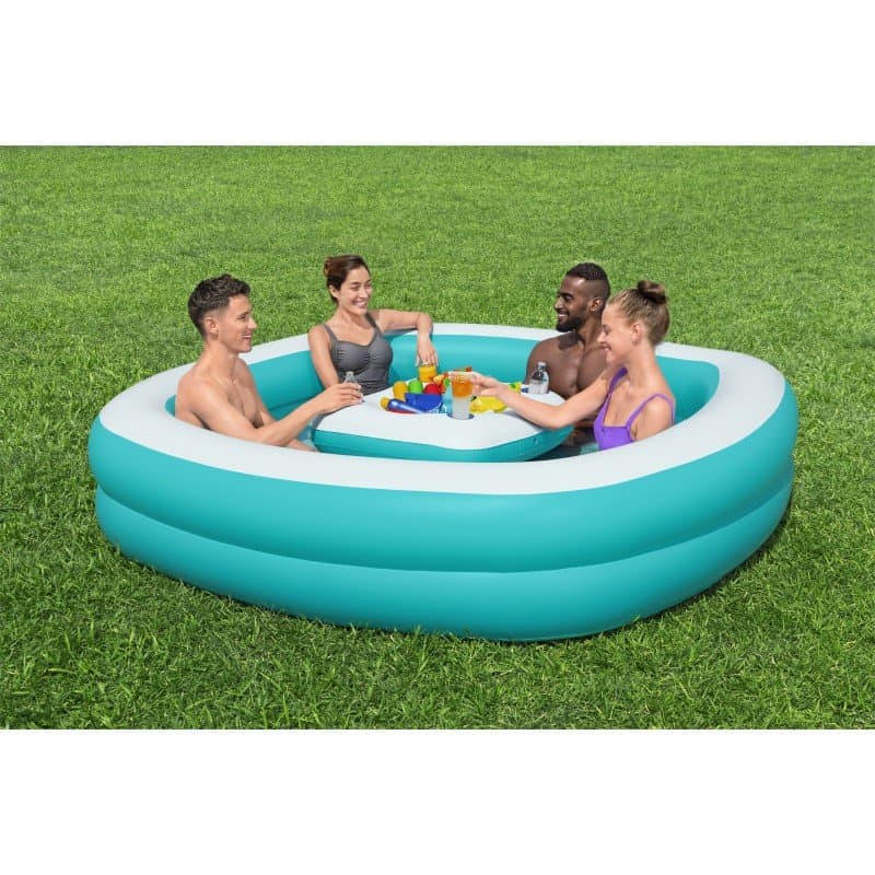 Надуваем басейн Bestway (218х218х48см) - Image 8