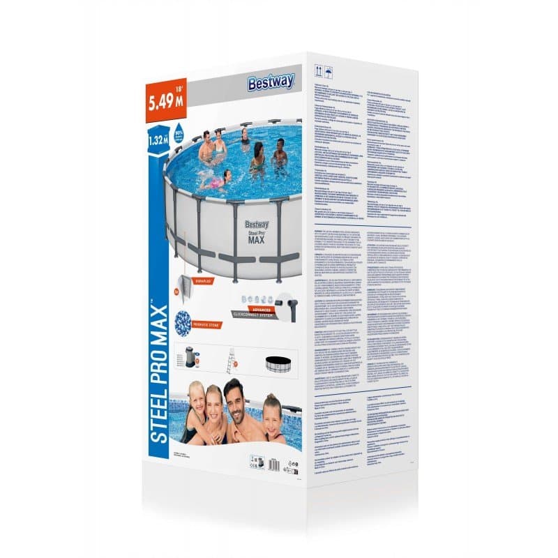 Сглобяем басейн Bestway Steel Pro MAX 549х132см с тръбна конструкция - Image 9