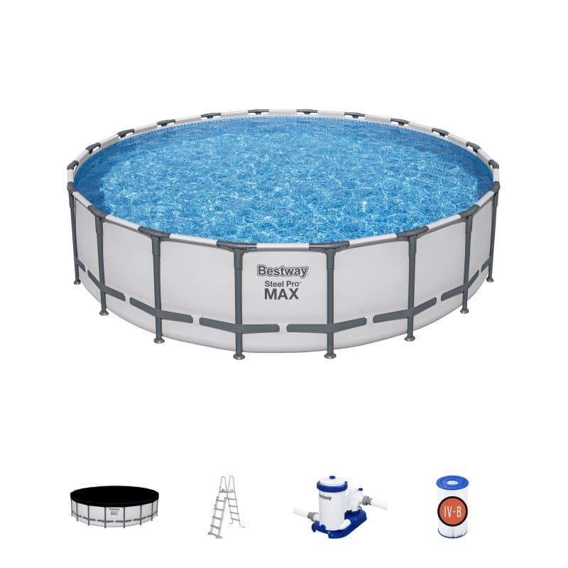 Сглобяем басейн Bestway Steel Pro MAX 610х132см с тръбна конструкция