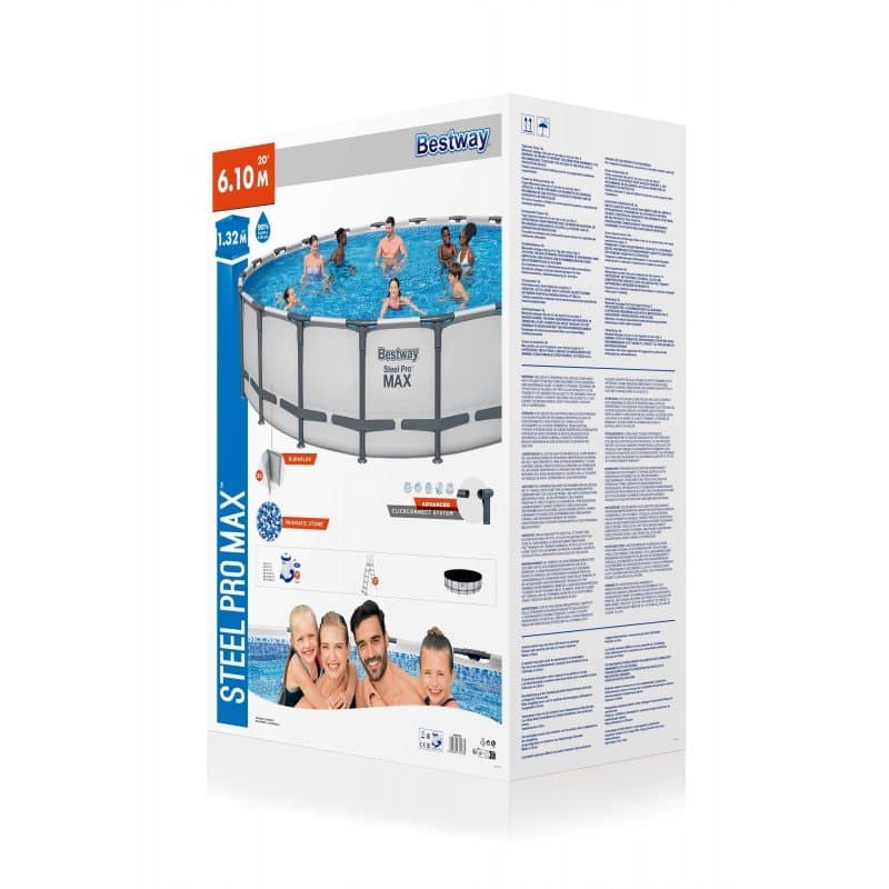 Сглобяем басейн Bestway Steel Pro MAX 610х132см с тръбна конструкция - Image 7