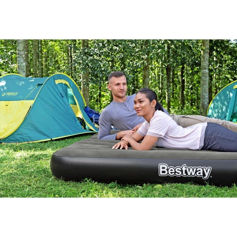 Надуваем матрак 2.03m x 1.52m x 25cm Bestway Tritech Air Mattress Queen - Image 13