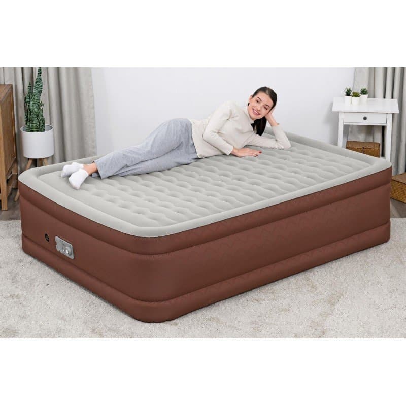 Надувамо легло 2,03m x 1,52m x 51cm Bestway AlwayzAire Fortech Вграден Comfort Choice+ двойна помпа - Image 7