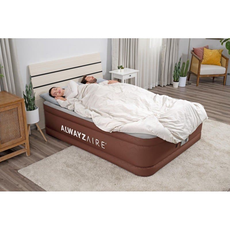Надувамо легло 2,03m x 1,52m x 51cm Bestway AlwayzAire Fortech Вграден Comfort Choice+ двойна помпа - Image 9