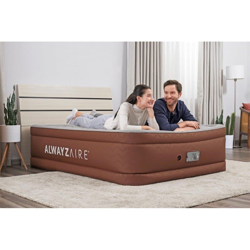 Надувамо легло 2,03m x 1,52m x 51cm Bestway AlwayzAire Fortech Вграден Comfort Choice+ двойна помпа - Image 10