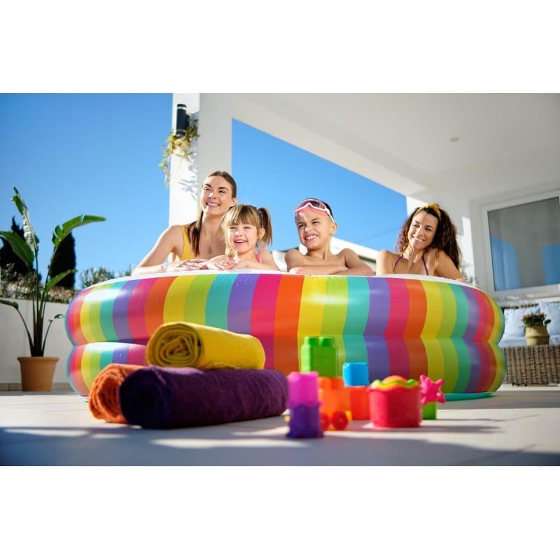 Детски надуваем басейн 2,06m x 2,06m x 51cm Bestway Rainbow Dreams - Image 11