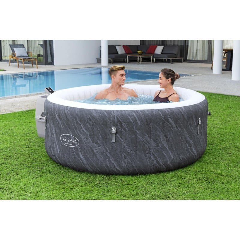 Надуваемо джакузи 1.80m x 66cm Lay-Z-Spa® Boracay Smart AirJet 4 Blue Marble Кръгло - Image 5