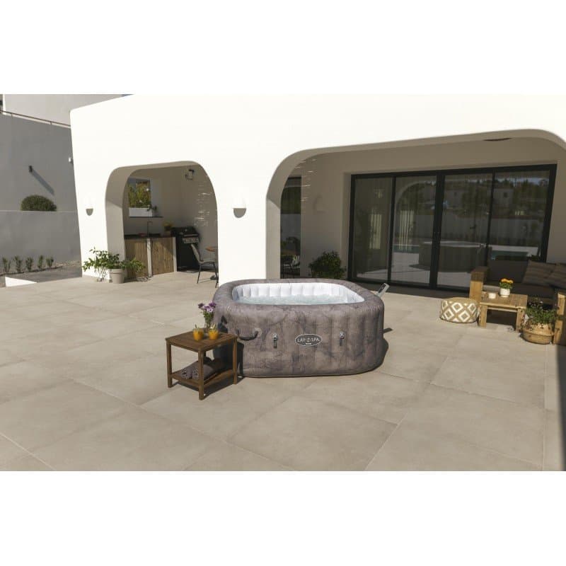 Надуваемо джакузи 1.80m x 1.80m x 71cm Lay-Z-Spa®Rome MaxHold EnergySense UltraFit Smart AirJet 6 Brown Marble Square - Image 5