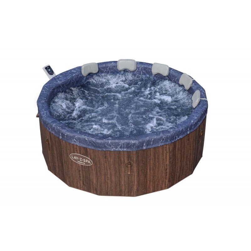 Надуваемо джакузи 1.90m x 70cm Lay-Z-Spa®Toronto ThermaCore UltraFit Smart AirJet 7 Brown Wood Round - Image 2