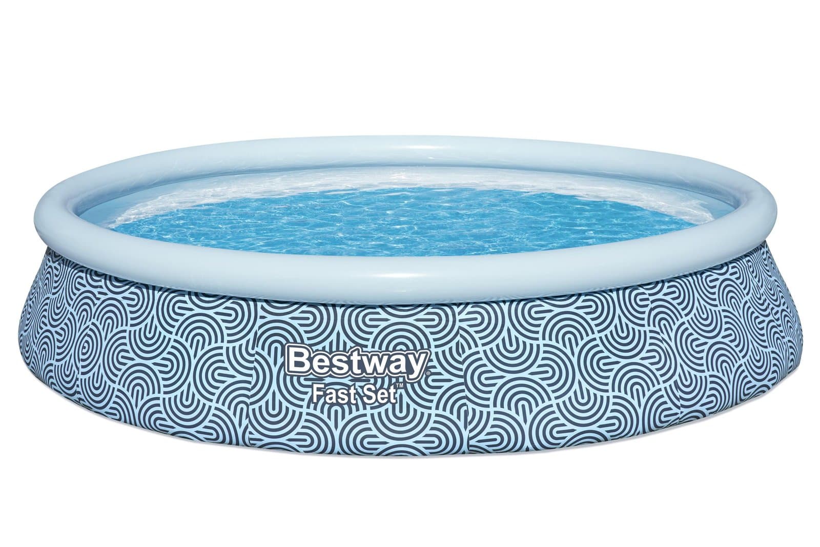 Надуваем басейн 3.96m x 84cm Bestway Fast Set