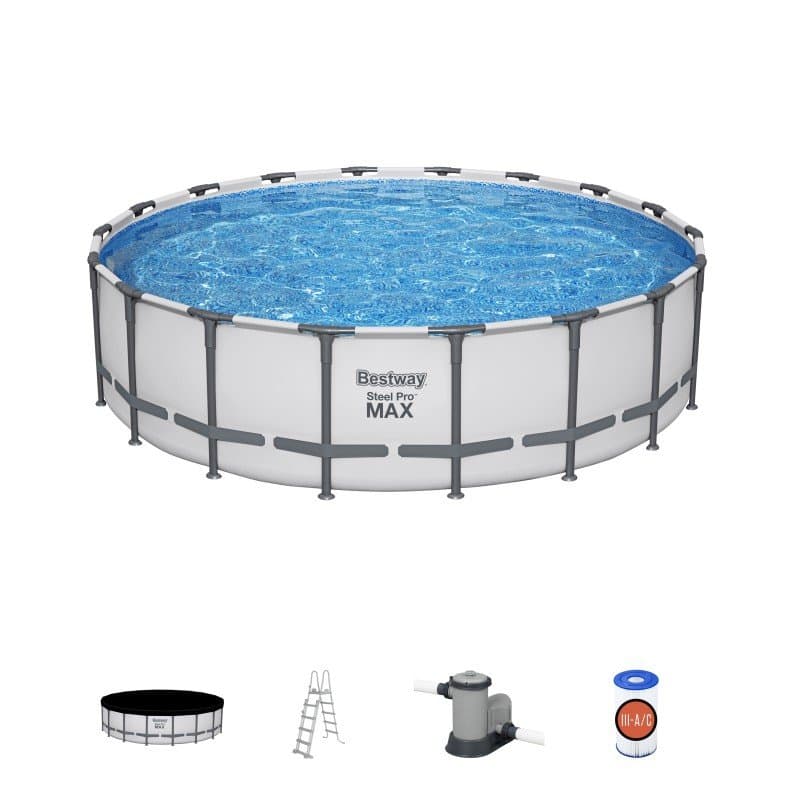 Сглобяем басейн Bestway Steel Pro MAX 549х132см с тръбна конструкция