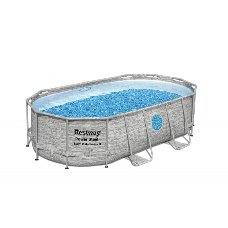 Сглобяем басейн 4.27m x 2.50mx 1.00m Bestway Steel Pro MAX Splashview