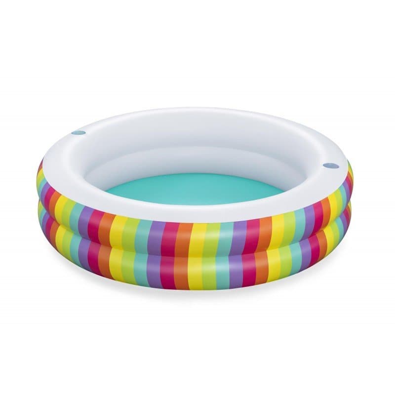 Детски надуваем басейн 2,06m x 2,06m x 51cm Bestway Rainbow Dreams