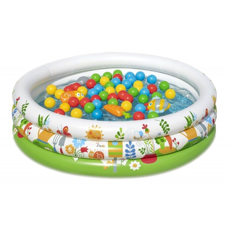 Надуваем детски басейн с топки Φ1.02m x H25cm Bestway® SPROUTS & SPRING BALL PIT